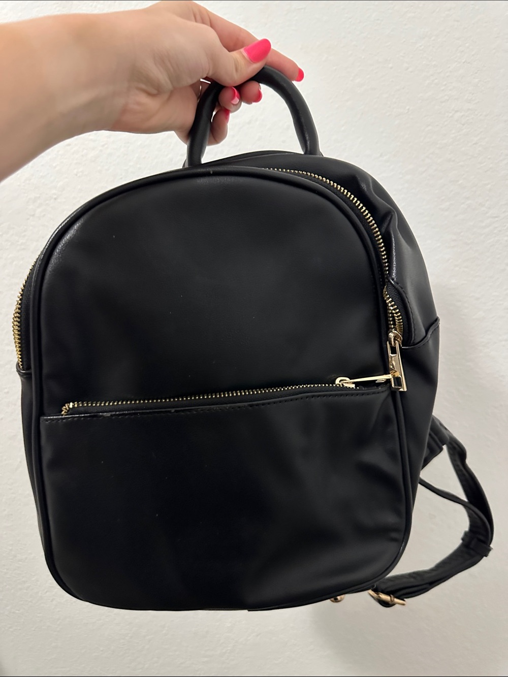 Black Backpack Purse